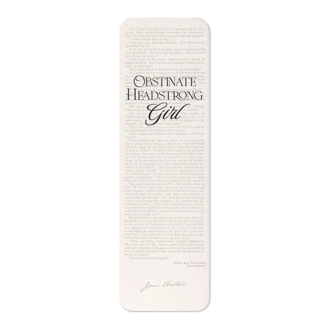 Obstinate, Headstrong Girl! (1813): Painting Bookmark