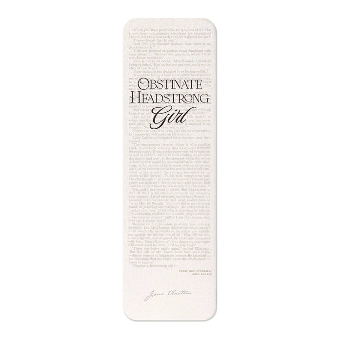 Obstinate, Headstrong Girl! (1813): Painting Bookmark