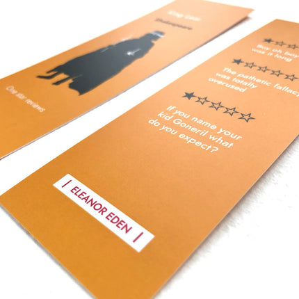One Star Review Literary Bookmarks - King Lear