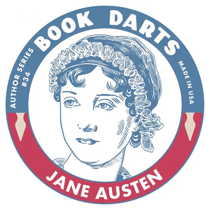 Jane Austen Author Series Book Darts Tin - Mixed 50 Darts