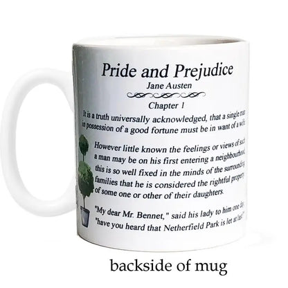 Pride and Prejudice Chapter One Ceramic Mug