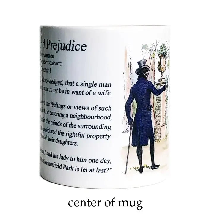 Pride and Prejudice Chapter One Ceramic Mug