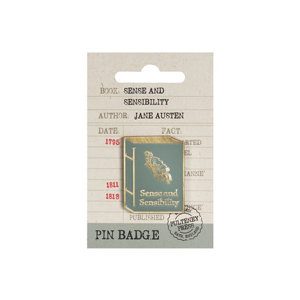 Jane Austen - Sense and Sensibility Pin Badge