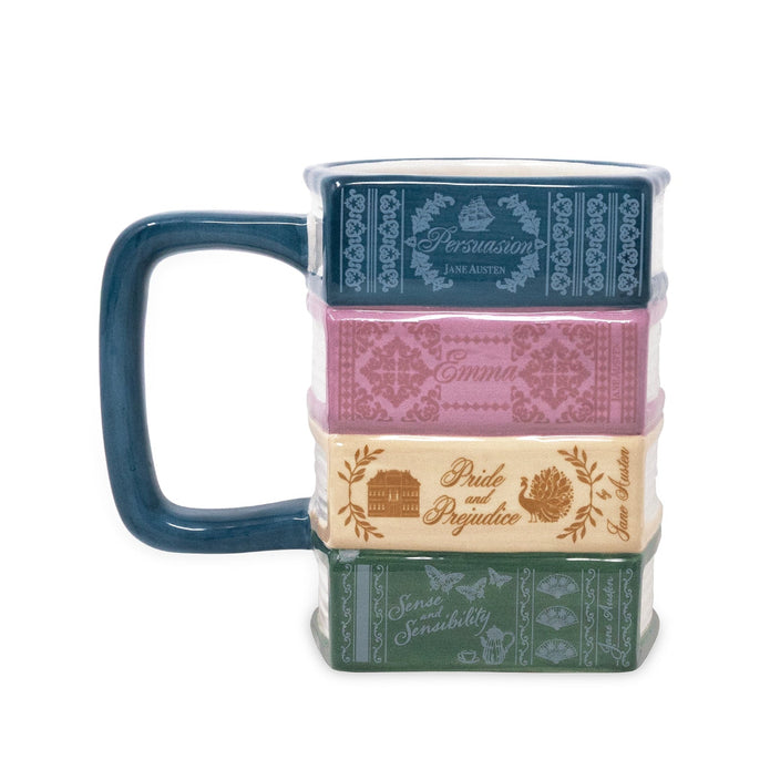 Jane Austen Collection Stacked Books Mug
