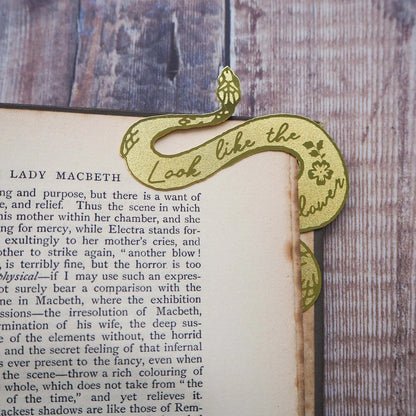 Lady Macbeth Serpent Brass Bookmark