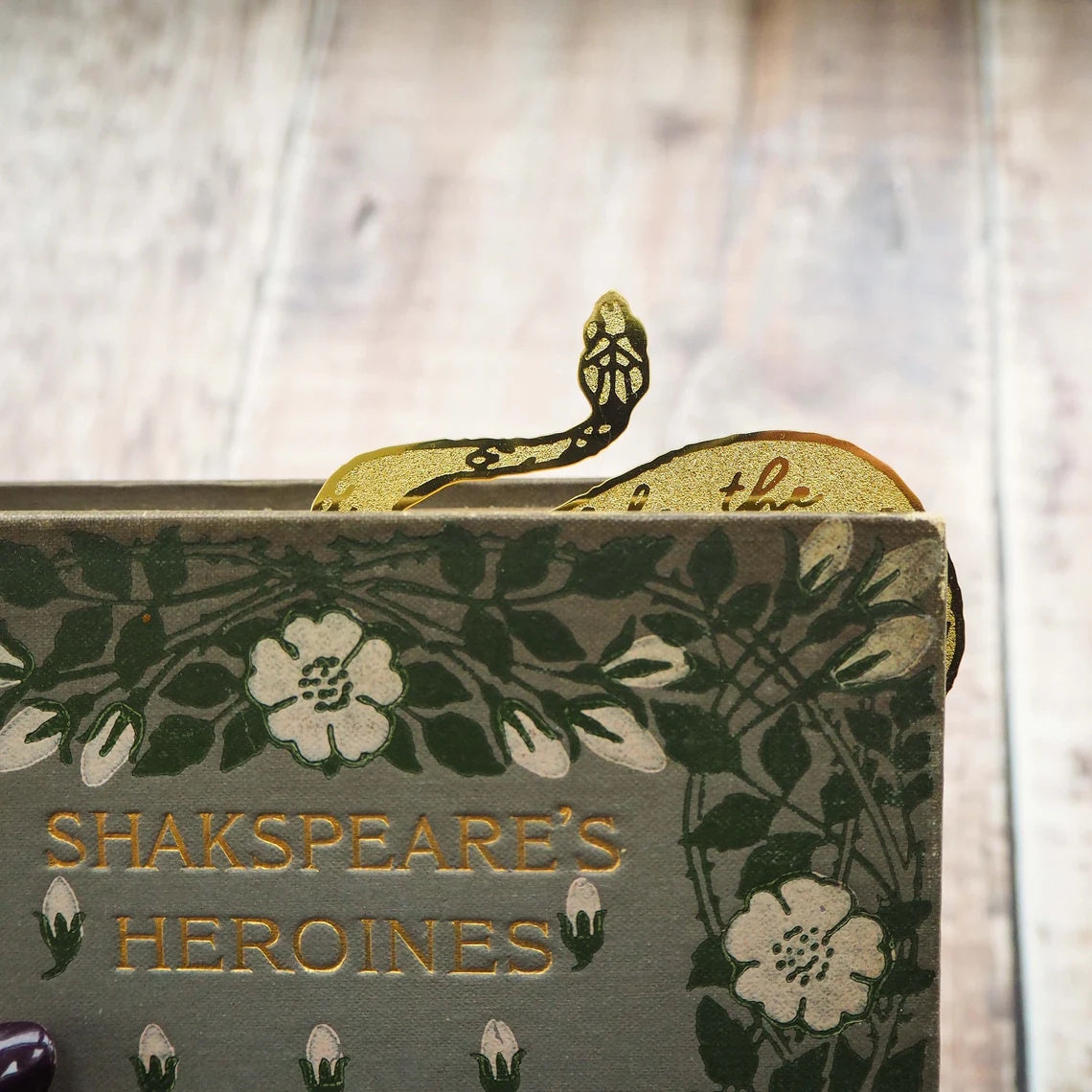 Lady Macbeth Serpent Brass Bookmark