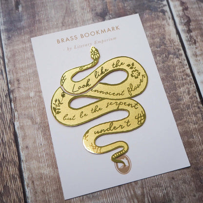 Lady Macbeth Serpent Brass Bookmark