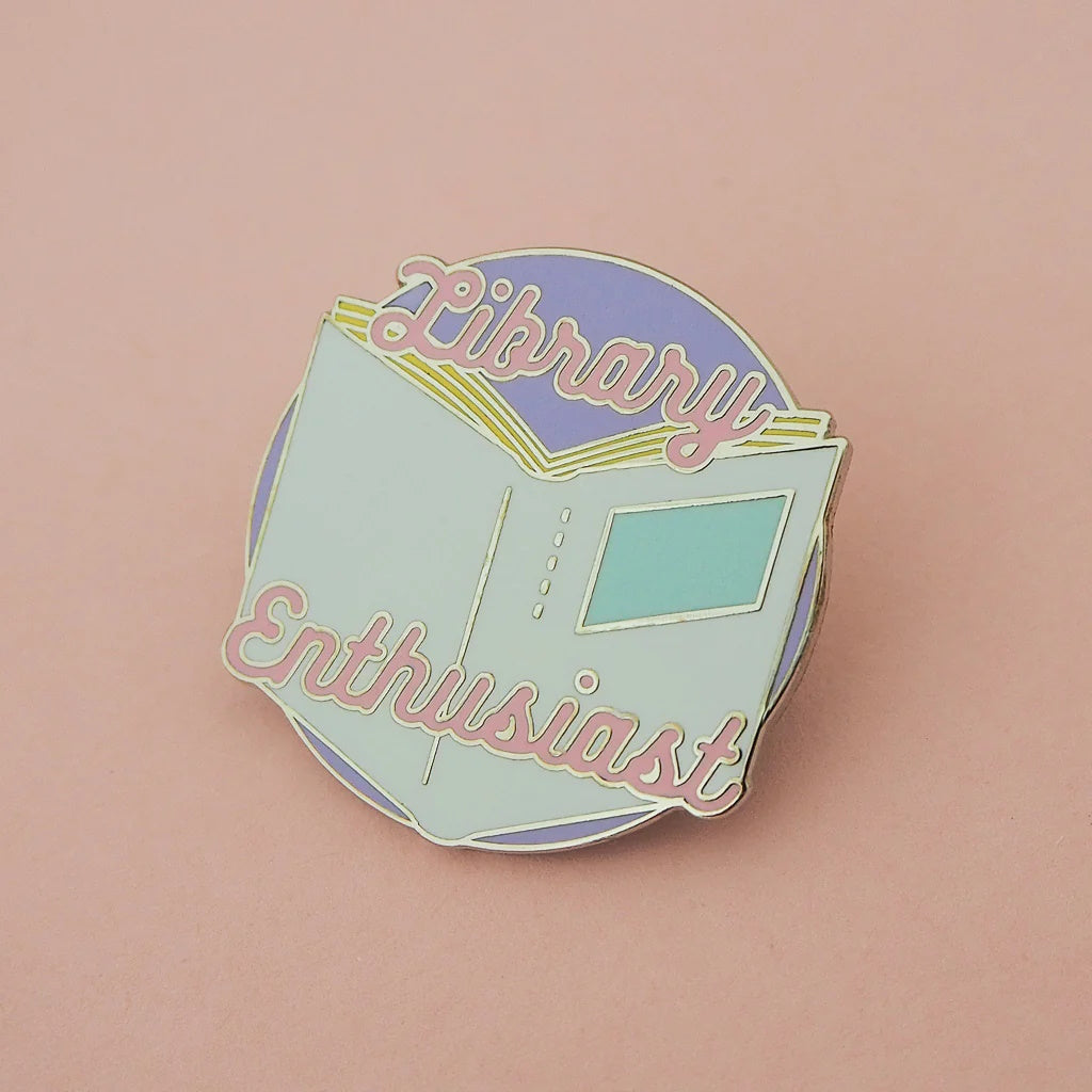 Library Pin Designs Library Enthusiast Enamel Pin – The Literary Gift Shop