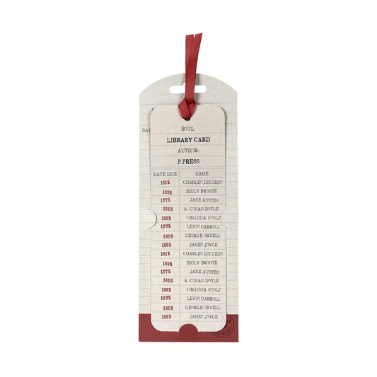 Library Card Bookmark