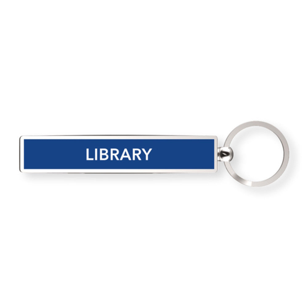 Library Metal Keyring