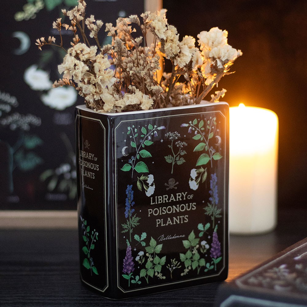 Library of Poisonous Plants Book Shaped Vase