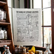 Literary Libations: Fairtrade Cotton Cocktail Tea Towel