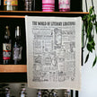 Literary Libations: Fairtrade Cotton Cocktail Tea Towel