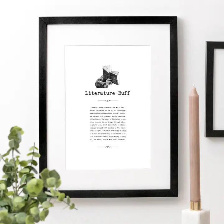 Literature Buff Unframed A5 Print