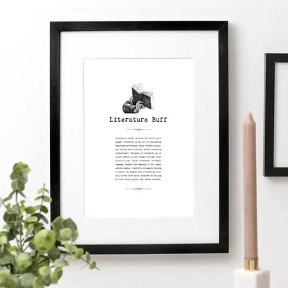 Literature Buff Unframed A5 Print