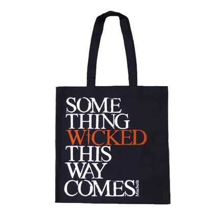 Macbeth Quote Tote Bag (Something Wicked)