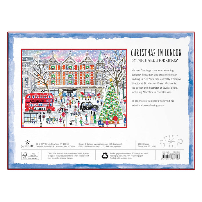 Michael Storrings Christmas in London 1000 Piece Puzzle