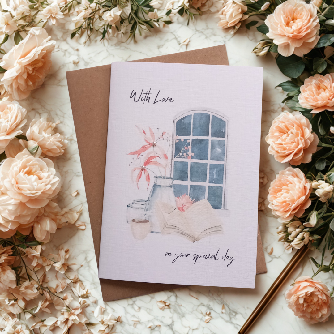 On Your Special Day - A6 Linen Card