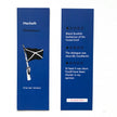 Two blue bookmarks with text and a flag illustration on a white background