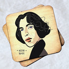 Oscar Wilde Rustic Wooden Coaster