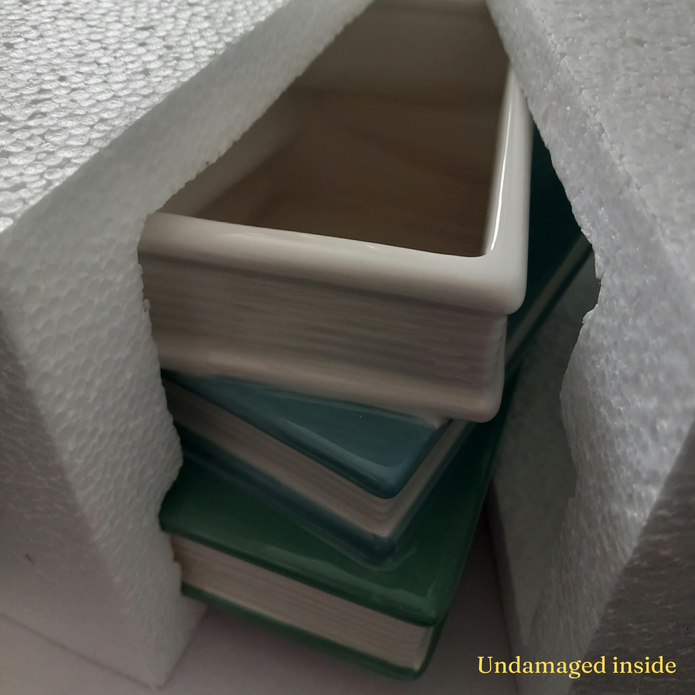 Stacked Books Planter - The Classics - Damaged Box