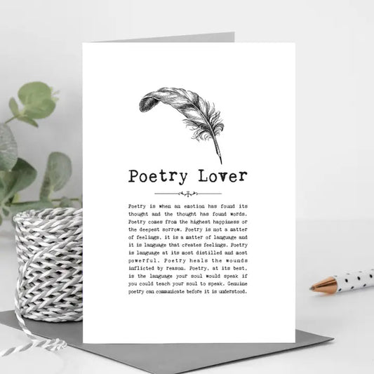 Poetry Lover Card
