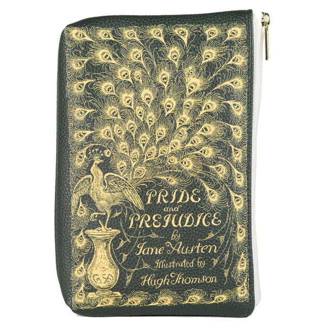 Pride and Prejudice Green Zipped Pouch