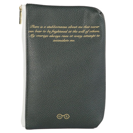 Pride and Prejudice Green Zipped Pouch