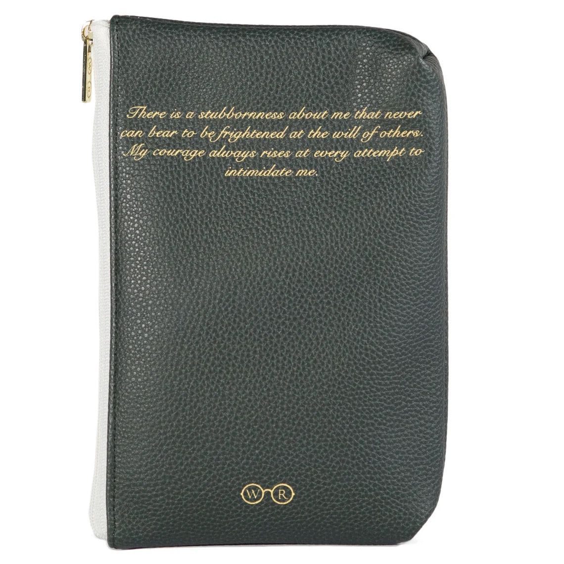 Pride and Prejudice Green Zipped Pouch