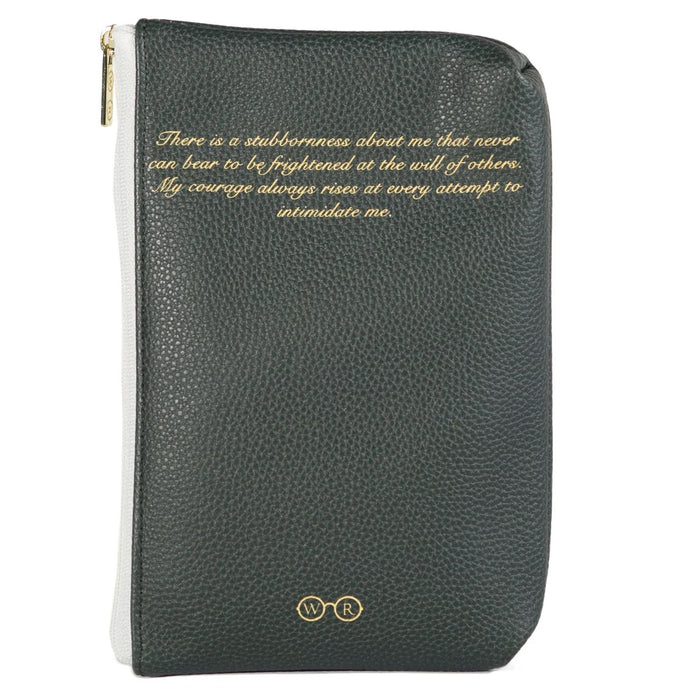 Pride and Prejudice Green Zipped Pouch