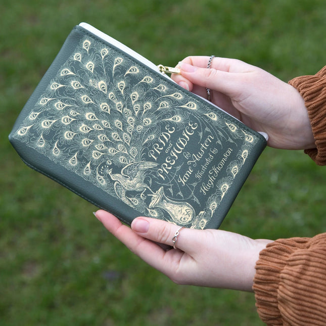 Pride and Prejudice Green Zipped Pouch