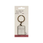 Pulteney Press Library Card Metal Keyring