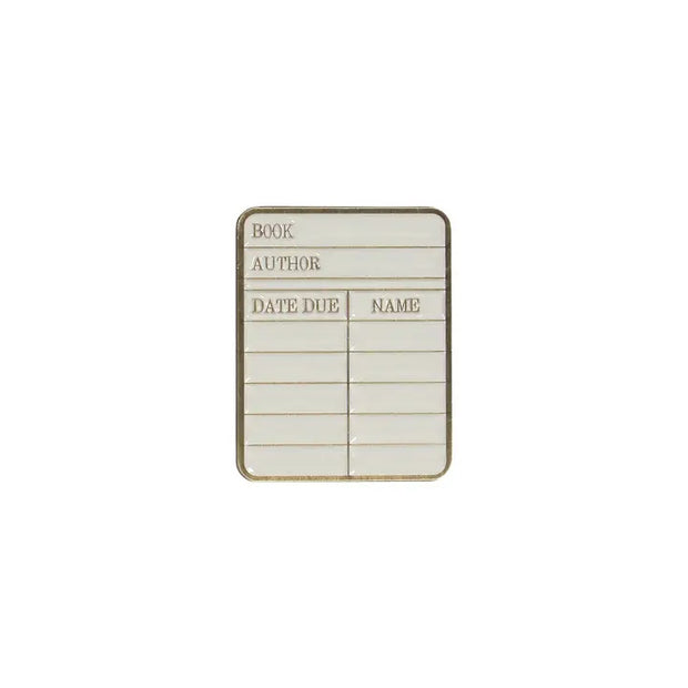 Pulteney Press Library Card Pin Badge