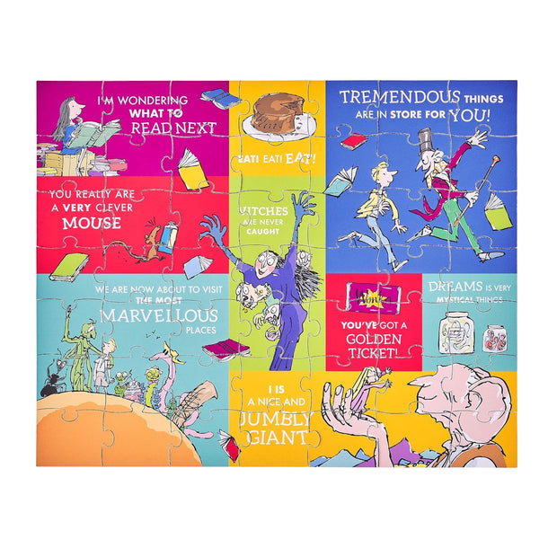 Roald Dahl Two-Sided Puzzle in Keepsake Pouch