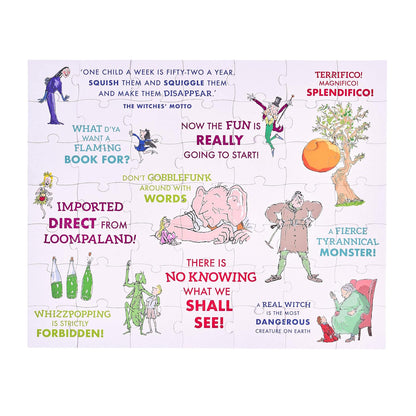 Roald Dahl Two-Sided Puzzle in Keepsake Pouch