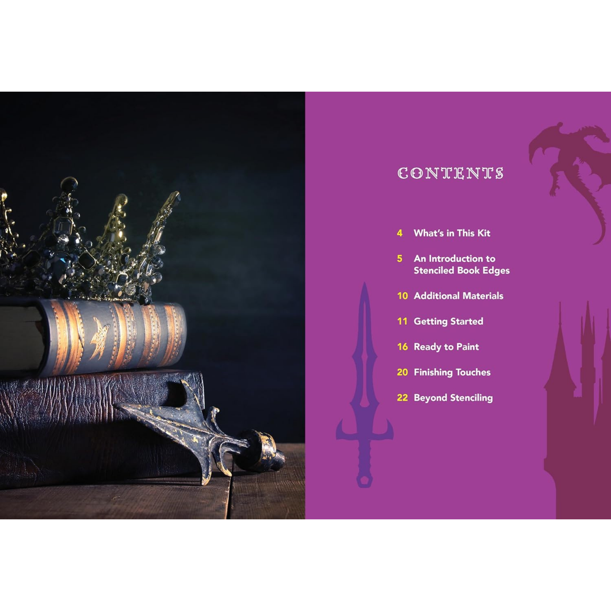 Romantasy Stenciled Book Edges Kit