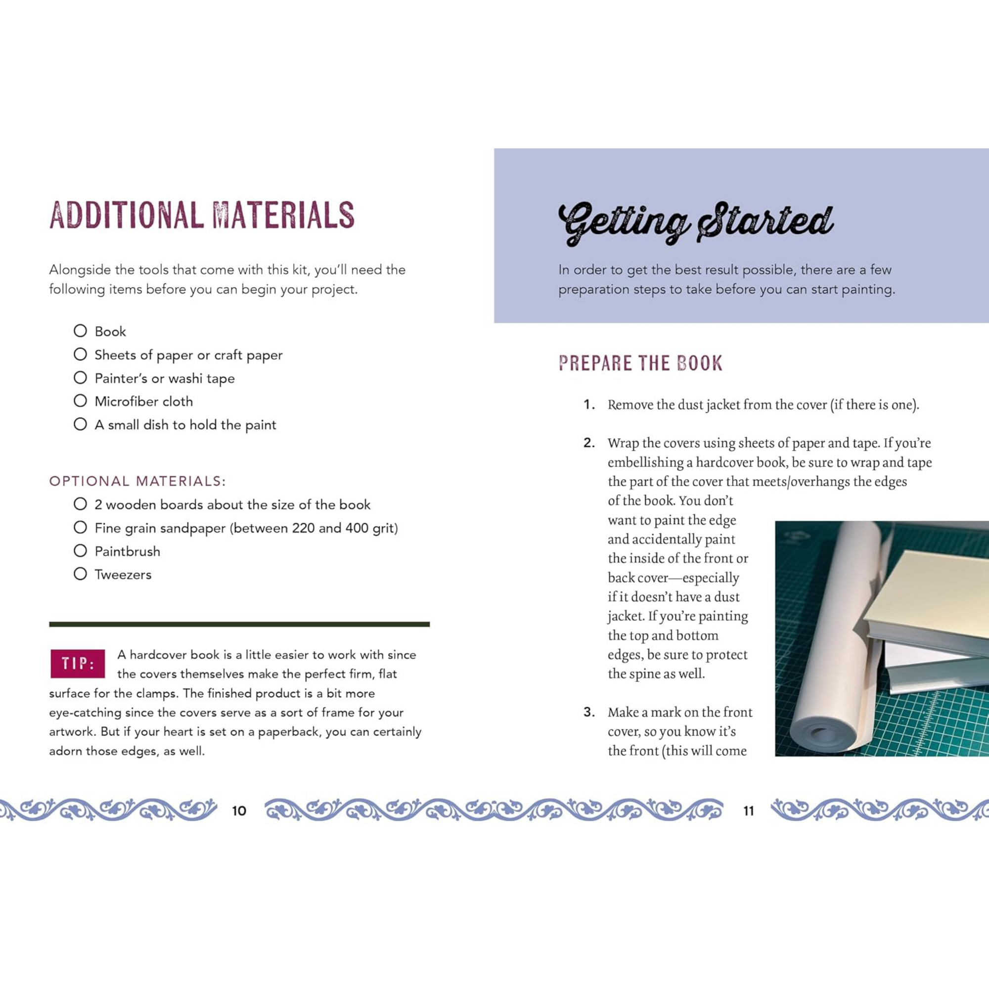 Romantasy Stenciled Book Edges Kit
