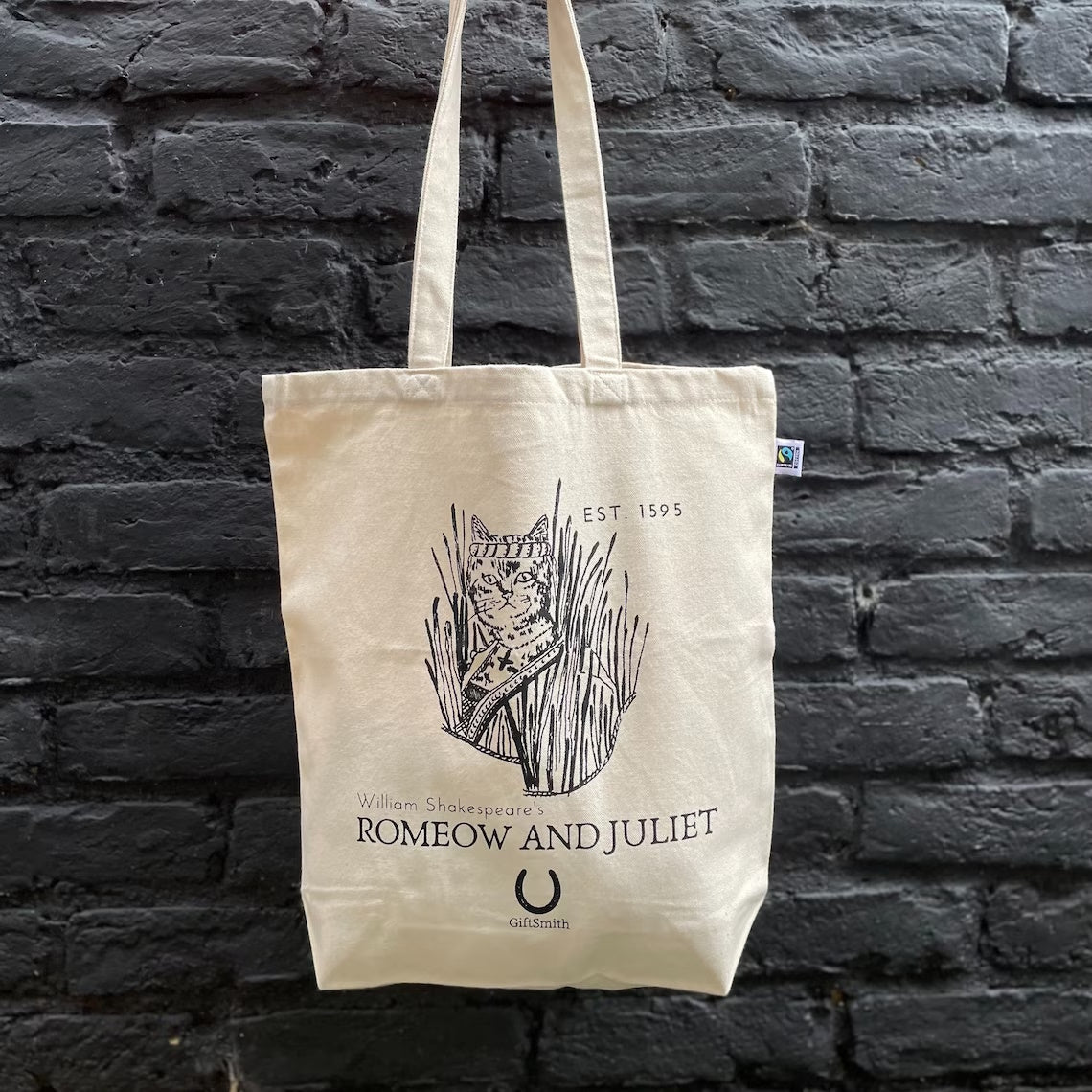 Romeow and Juliet Fairtrade Organic Tote Bag