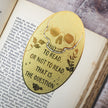 Shakespeare Hamlet Skull Brass Bookmark