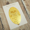 Shakespeare Hamlet Skull Brass Bookmark