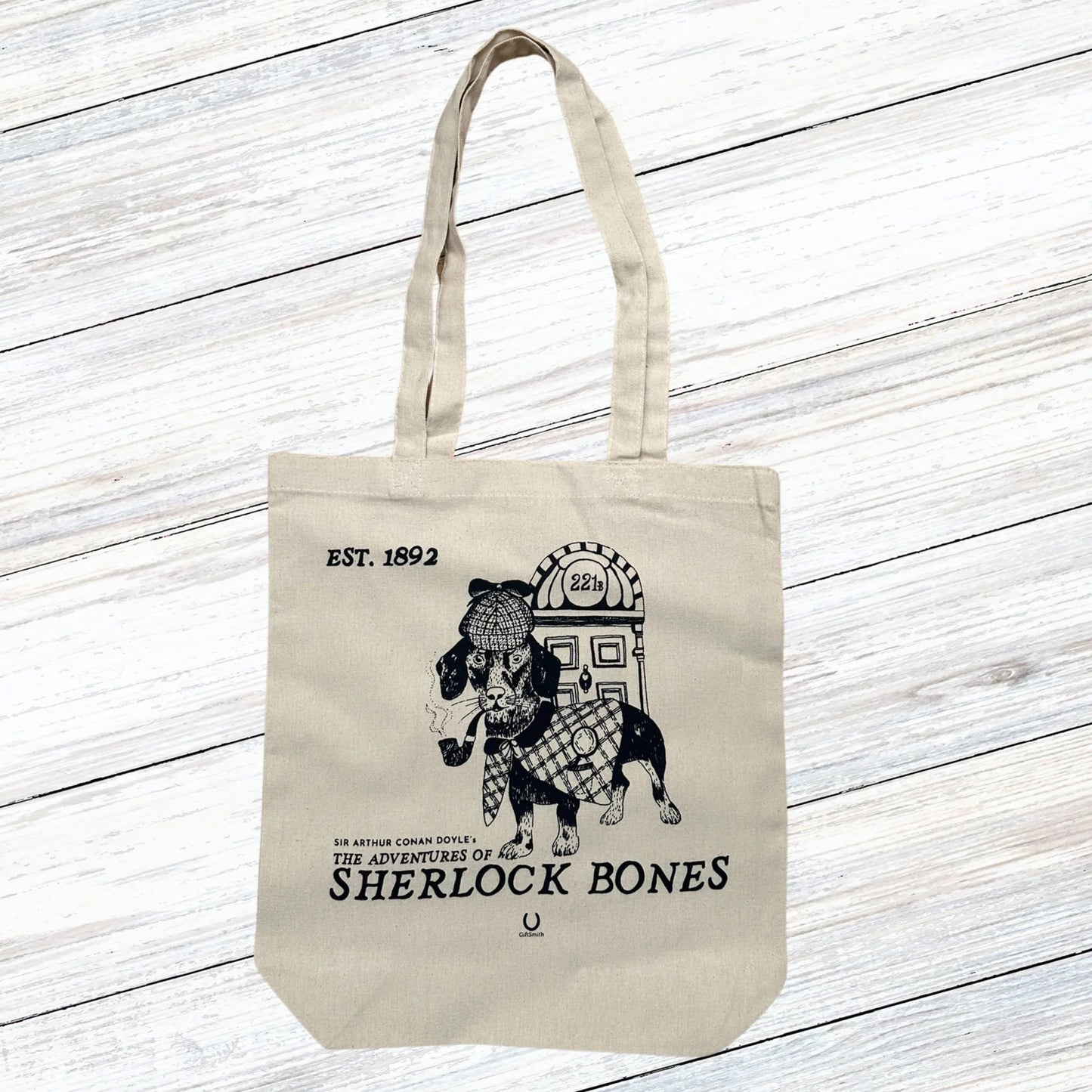 Sherlock Bones Fairtrade Organic Tote Bag