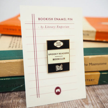 Spooky Readers Book Club Enamel Pin Badge