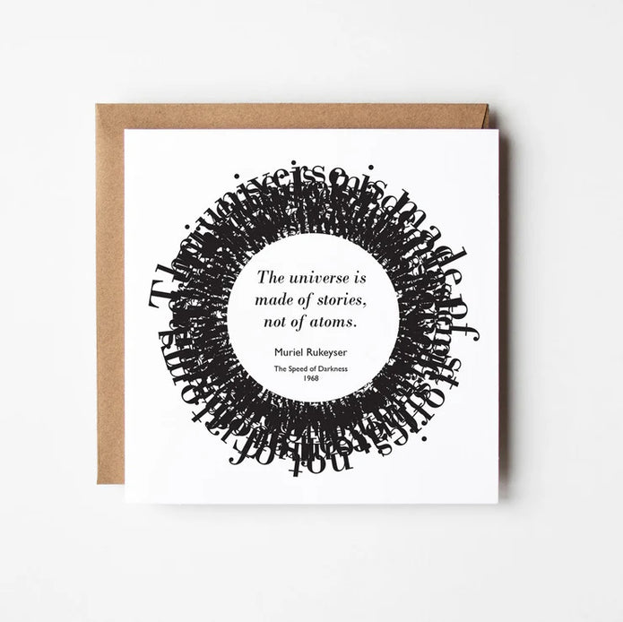 Muriel Rukeyser quote card