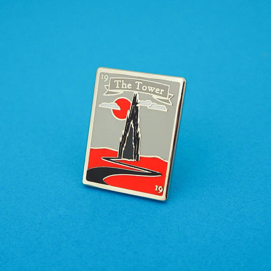 Dark Tower Tarot Card Enamel Pin