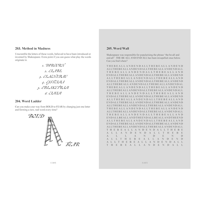 The Shakespeare Puzzle Book