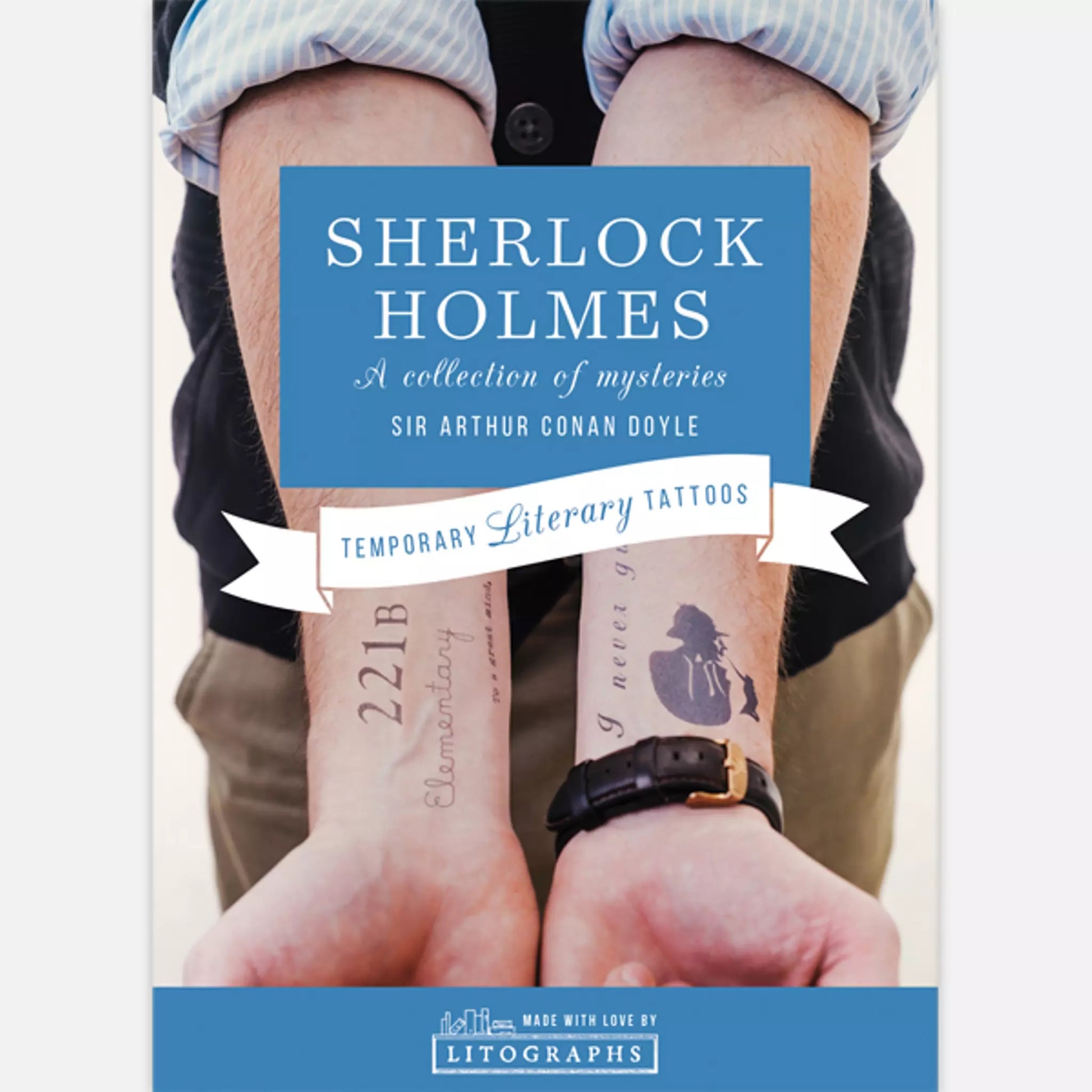 The Adventures of Sherlock Holmes Temporary Tattoo Pack