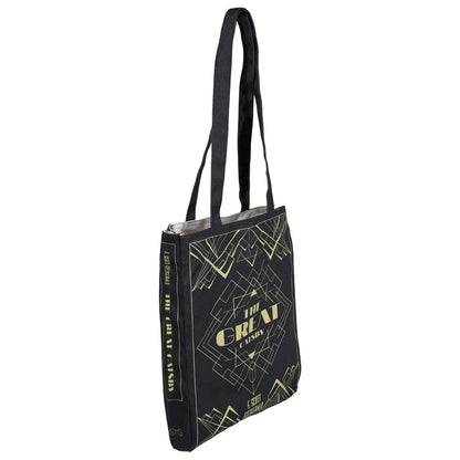 The Great Gatsby Art Deco Black Tote Bag