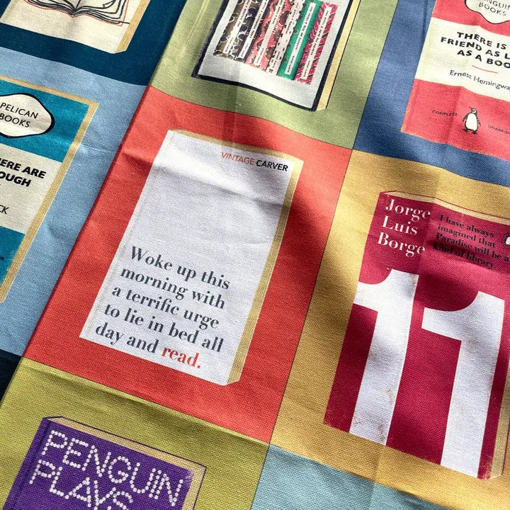 The Joy of Reading Book Quote Tea Towel