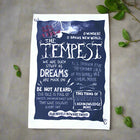 The Tempest Quotes Tea Towel