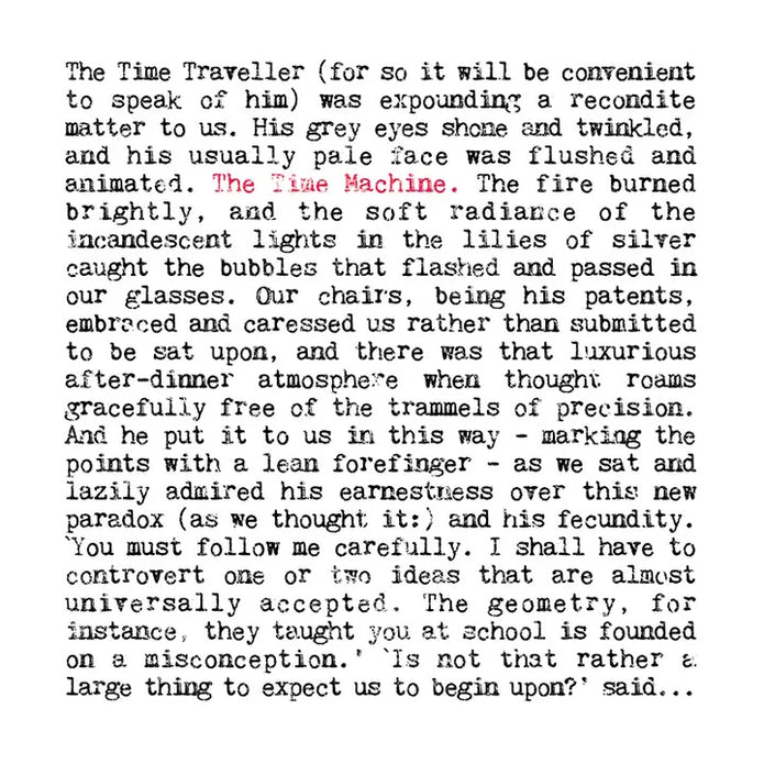 The Time Machine - H.G. Wells Greeting Card